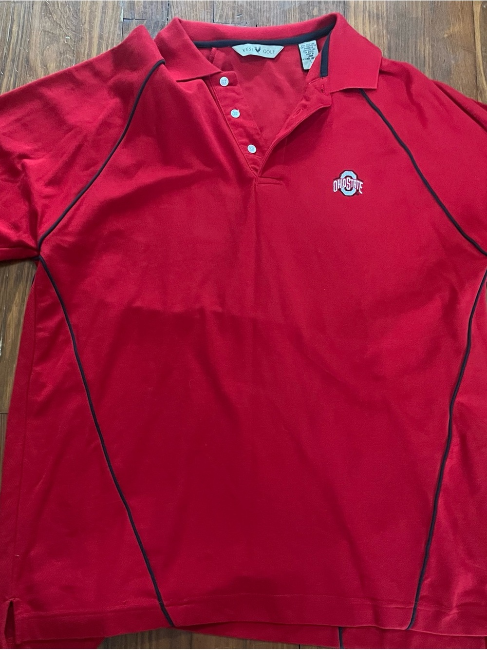 Vesi Golf Short-Sleeve Polo with Ohio State Logo